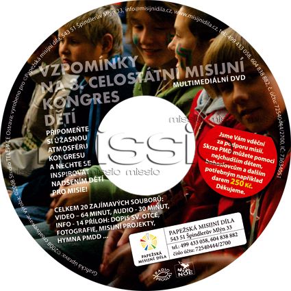 DVD Vzpomínky na 3. celostátní Mis. kongres dětí