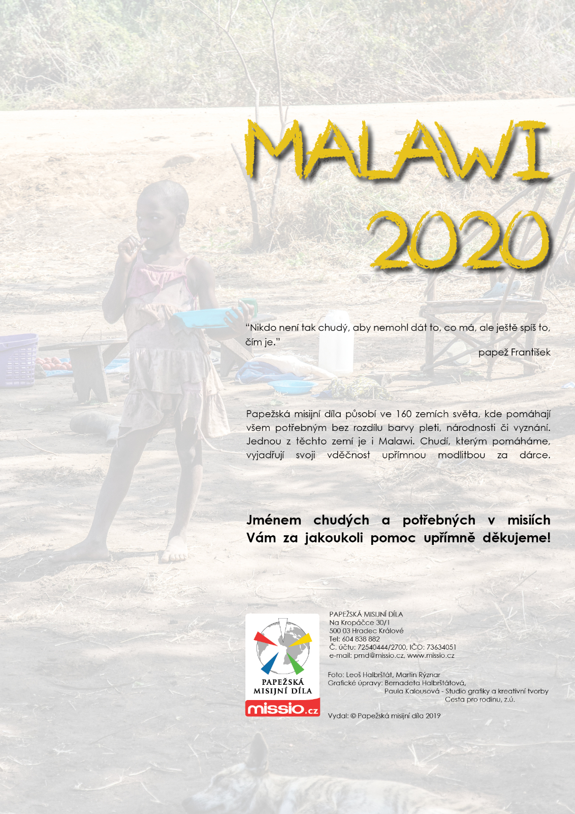 Nástěnný kalendář Úsměvy Malawi 2020 - Obrázek 3
