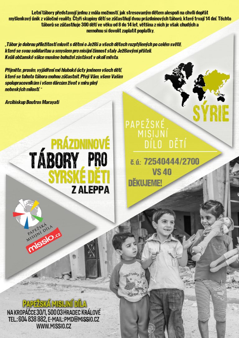 Projekt měsíce července – Prázdninové tábory pro syrské děti z Aleppa