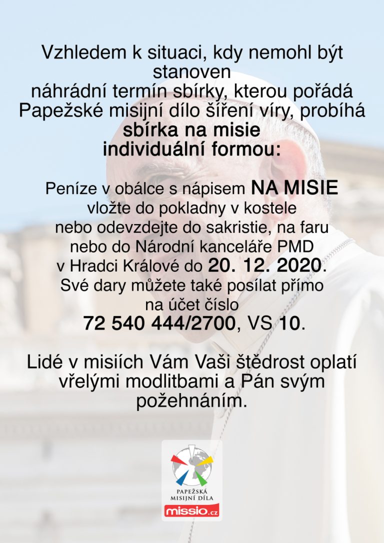 Podpořte, prosím, misijní sbírku