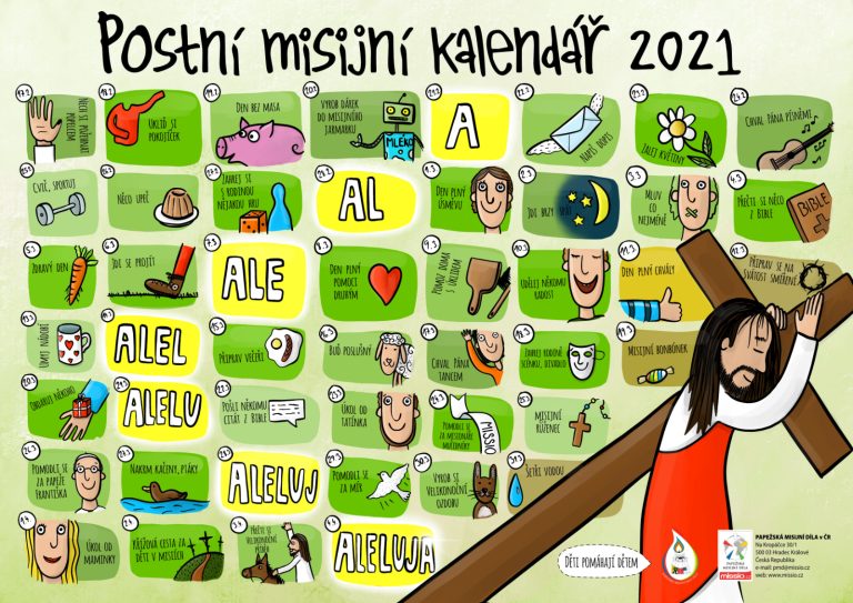 Postní misijní kalendář pro děti 2021