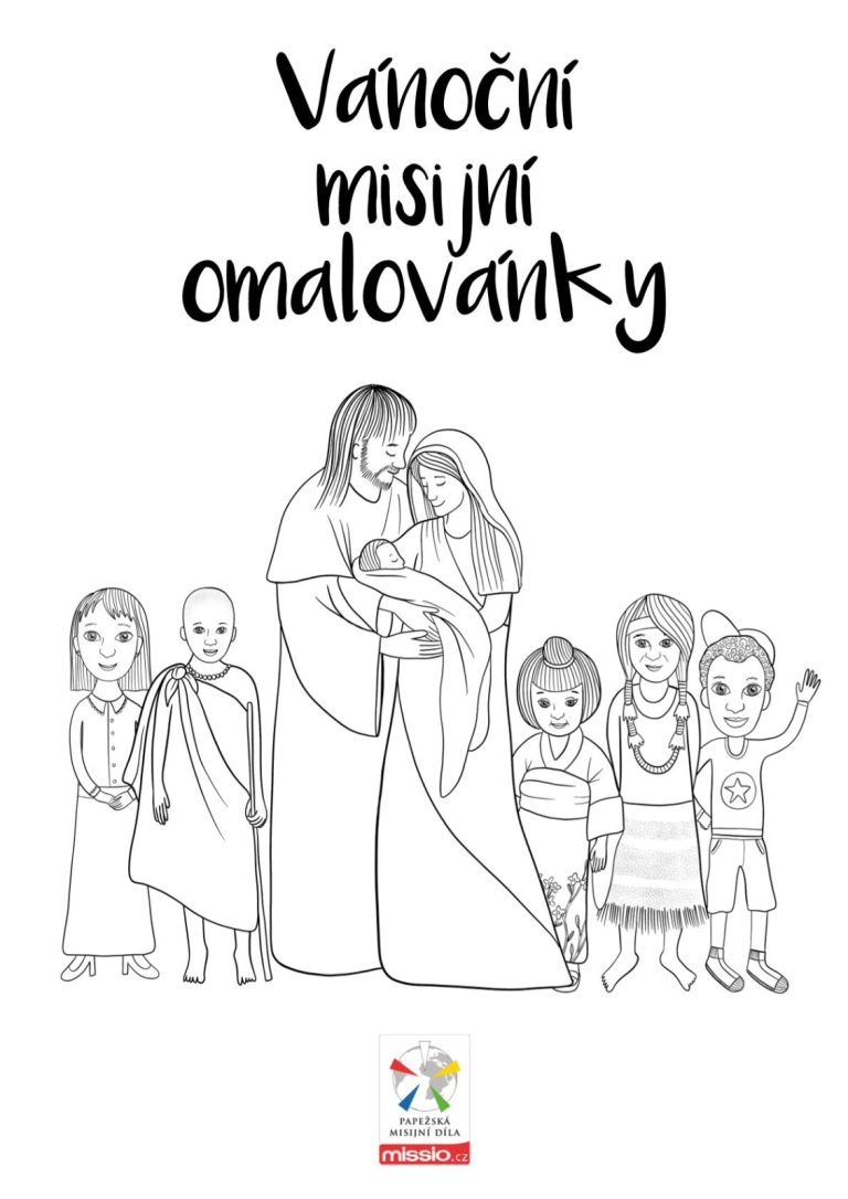 Vánoční misijní omalovánky – misijní betlém