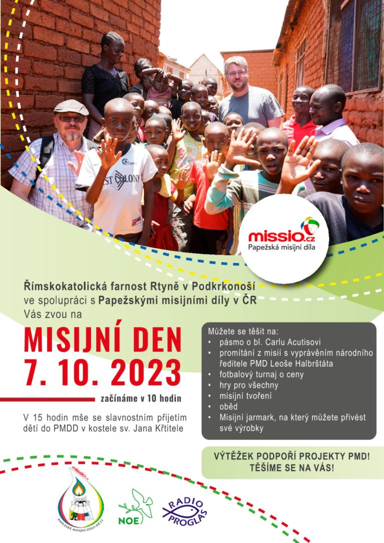 Pozvání na Misijní den 2023 ve Rtyni v Podkrkonoší