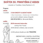 Misijní jarmark při oslavách sv. Františka z Assisi v Šumburku nad Desnou