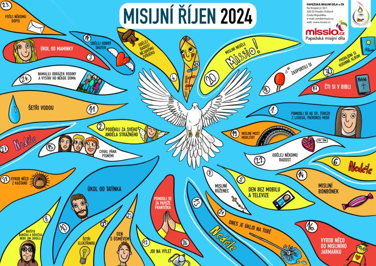Kalendář pro děti Misijní říjen 2024