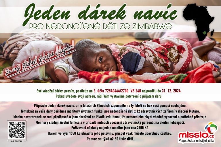 Jeden dárek navíc pro nedonošené děti ze Zimbabwe