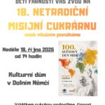 18. Netradiční Misijní cukrárna v Dolním Němčí